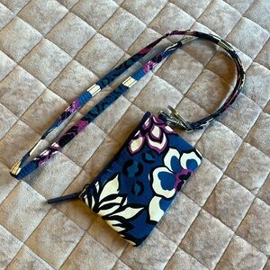 Vera Bradley lanyard wallet